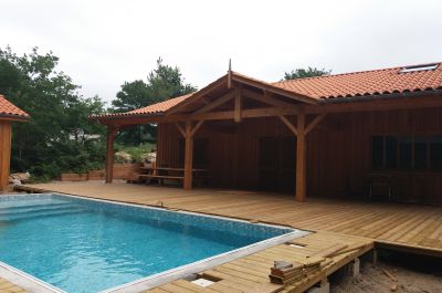 Création de piscine béton terrasse Blaye